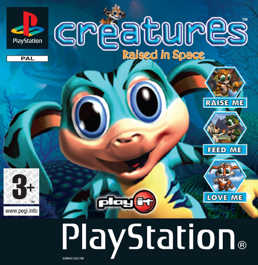 Creatures Raised In Space box art for Playstation